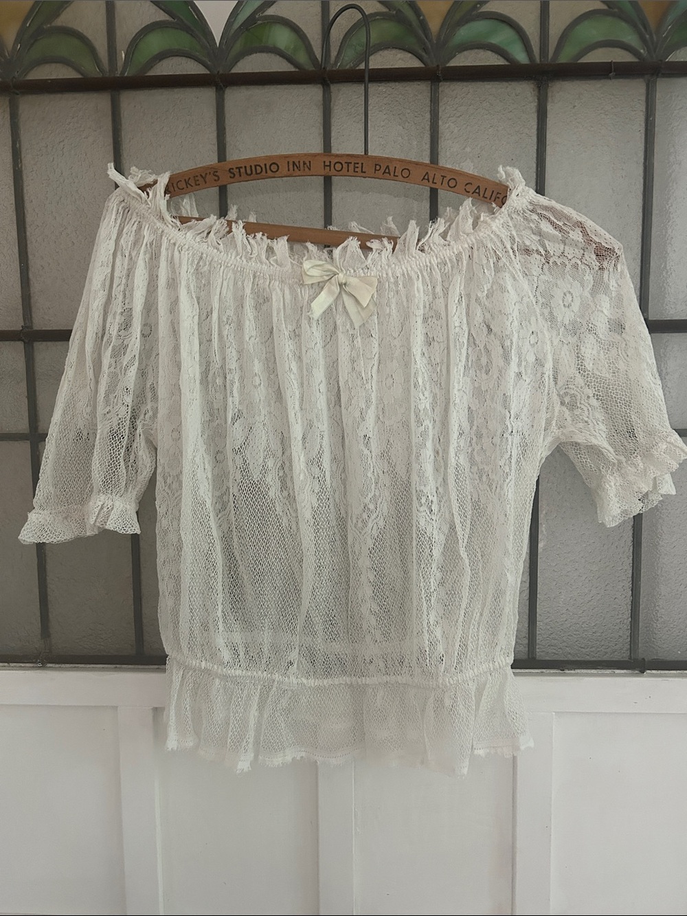 Antique Vintage white Lace Blouse